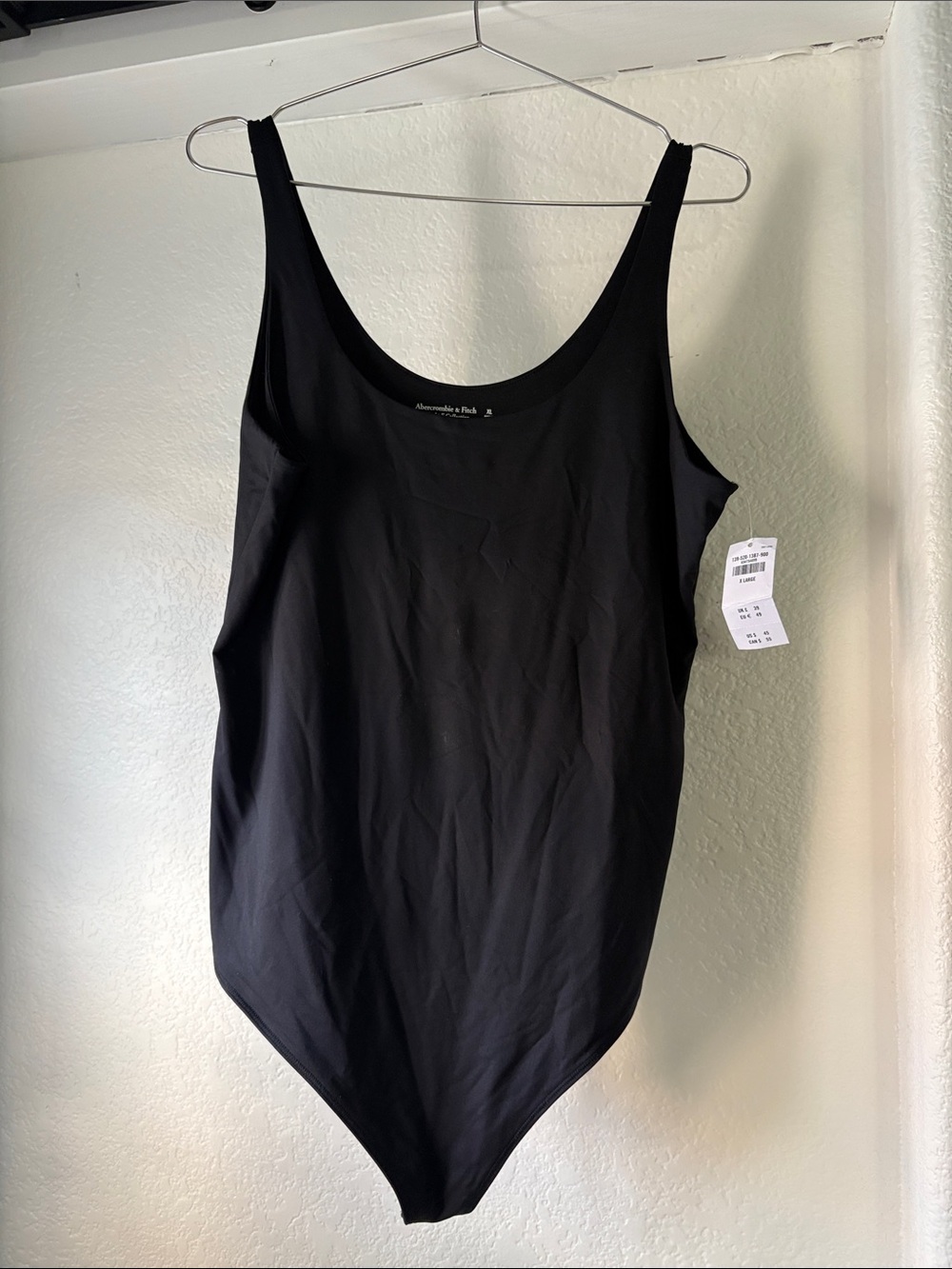 Abercrombie & Fitch Black Scoop-Back Bodysuit
